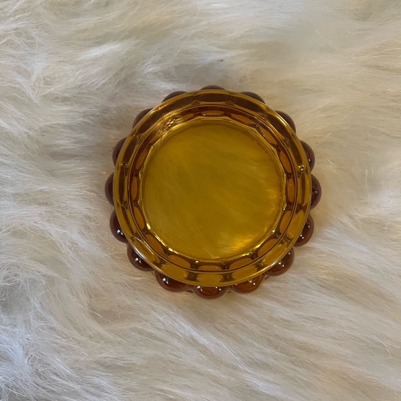 Amber glassware antique trinket dish desert bowl - Picture 5 of 5